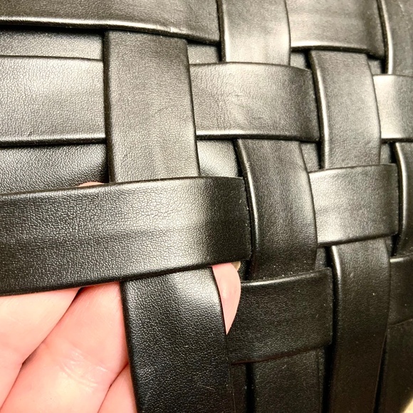 Stunning CLUTCH / SHOULDER BAGS ❤️NWT TWO HANDBAGS BLACK & MUSTARD CHAIN STRAP - Picture 11 of 15